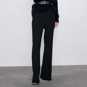 Zara full length black trousers